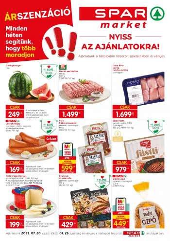 Újság SPAR market - 2023.07.20 - 2023.07.26.
