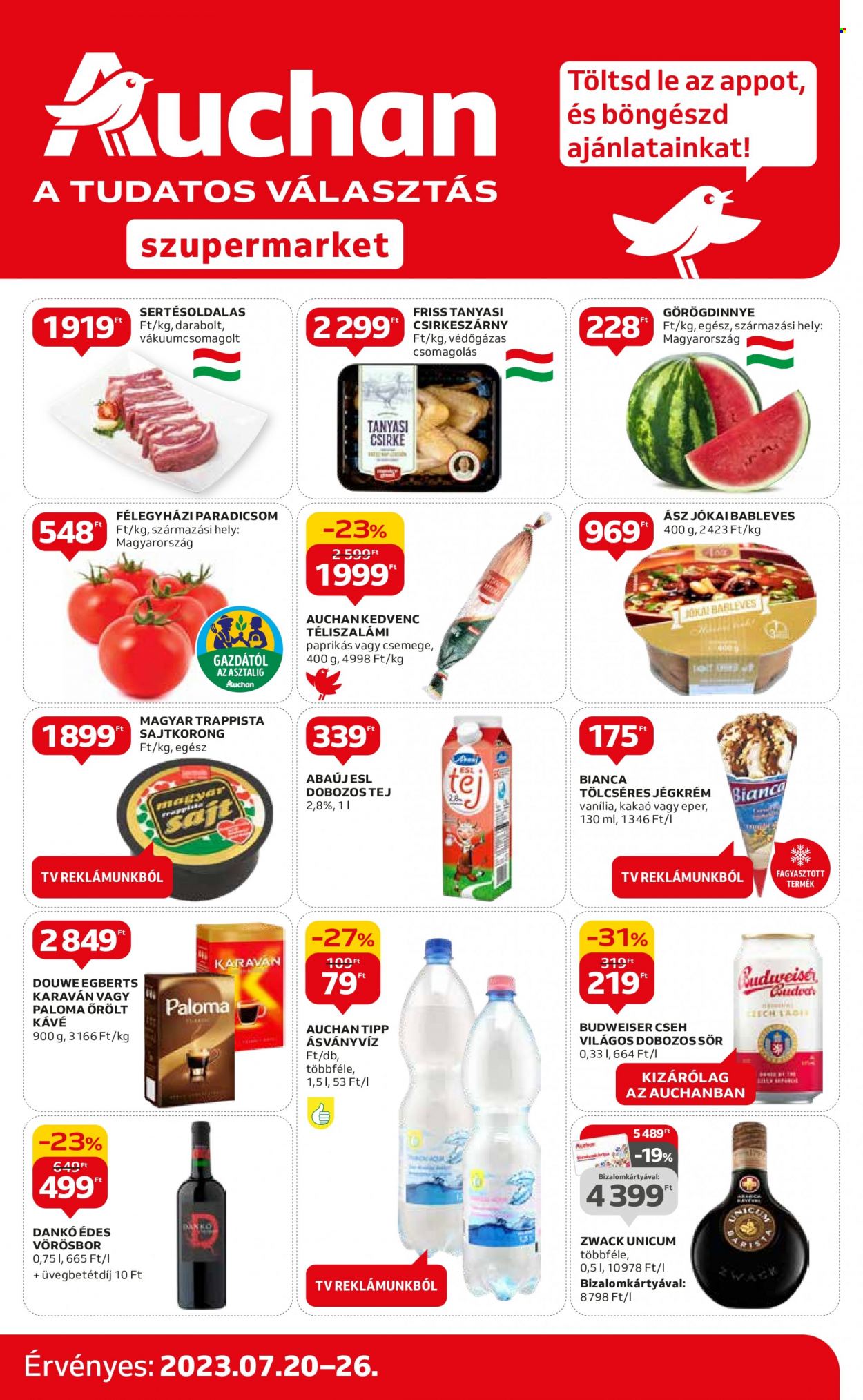 Auchan akciós újságok - 2023.07.20 - 2023.07.26. Oldal 1