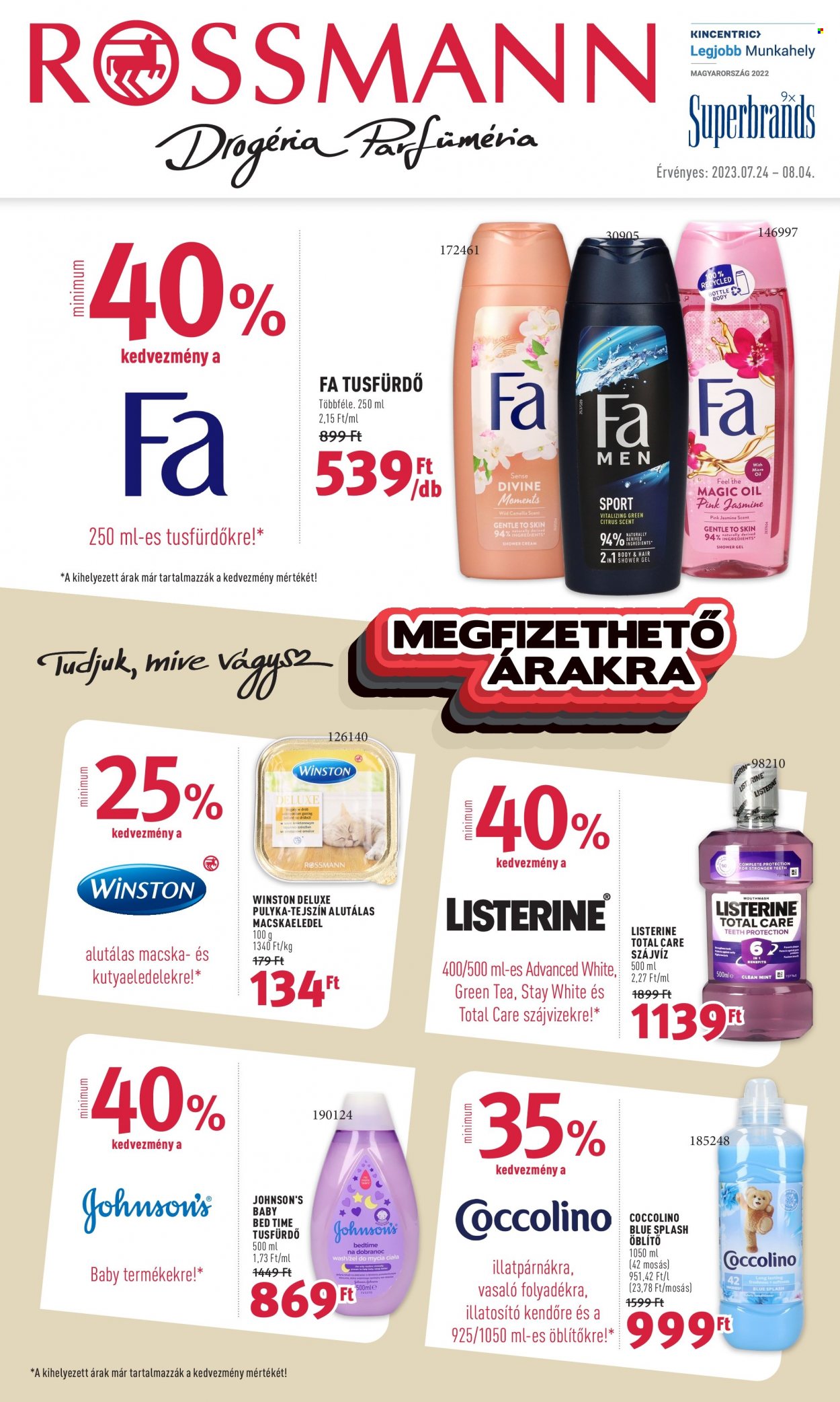 Rossmann akciós újságok - 2023.07.24 - 2023.08.04. Oldal 1