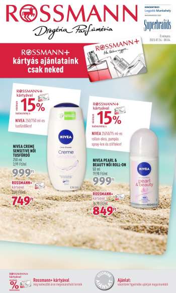 Újság Rossmann - 2023.07.24 - 2023.08.04.
