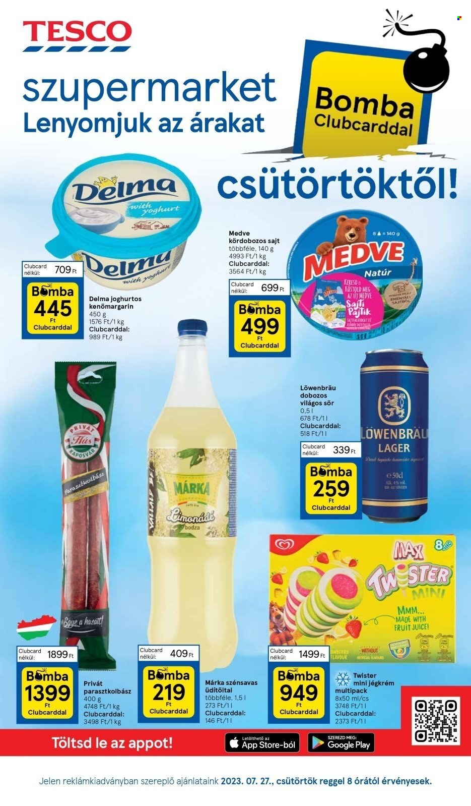 TESCO akciós újságok - 2023.07.27 - 2023.08.02. Oldal 1