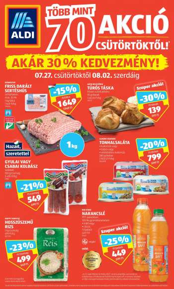 Újság Aldi - 2023.07.27 - 2023.08.02.