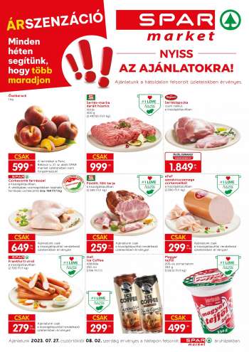 Újság SPAR market - 2023.07.27 - 2023.08.02.
