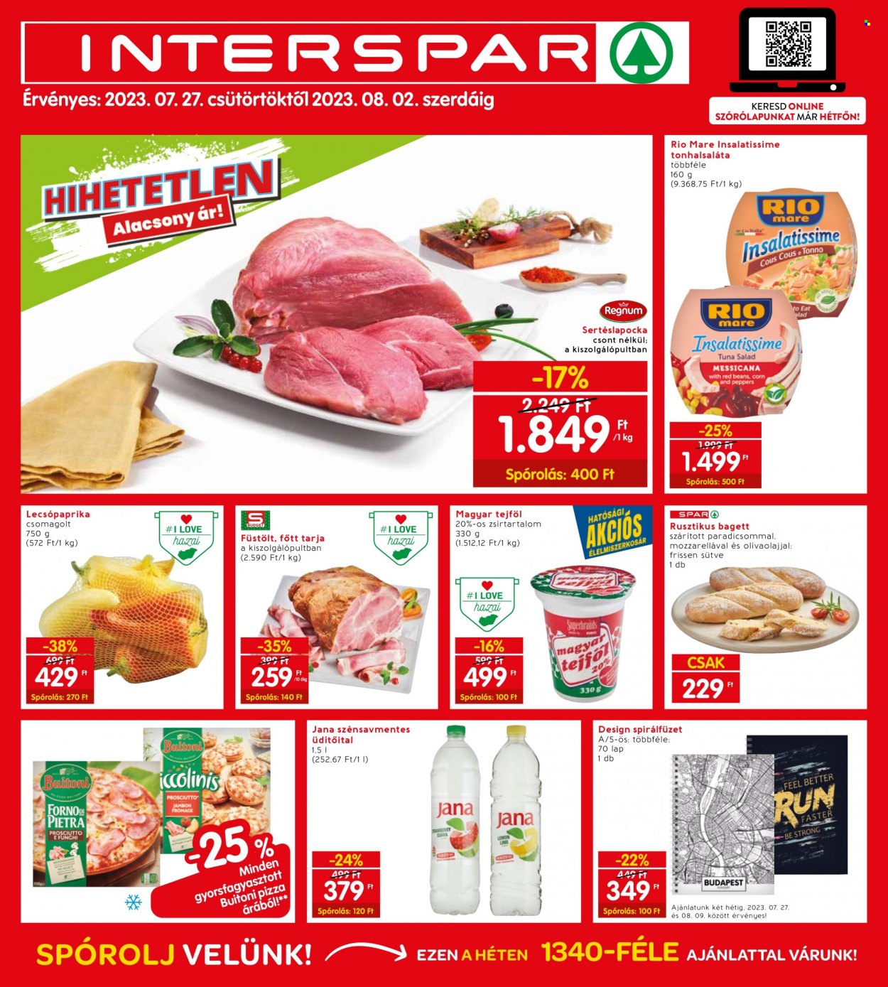 INTERSPAR akciós újságok - 2023.07.27 - 2023.08.02. Oldal 1