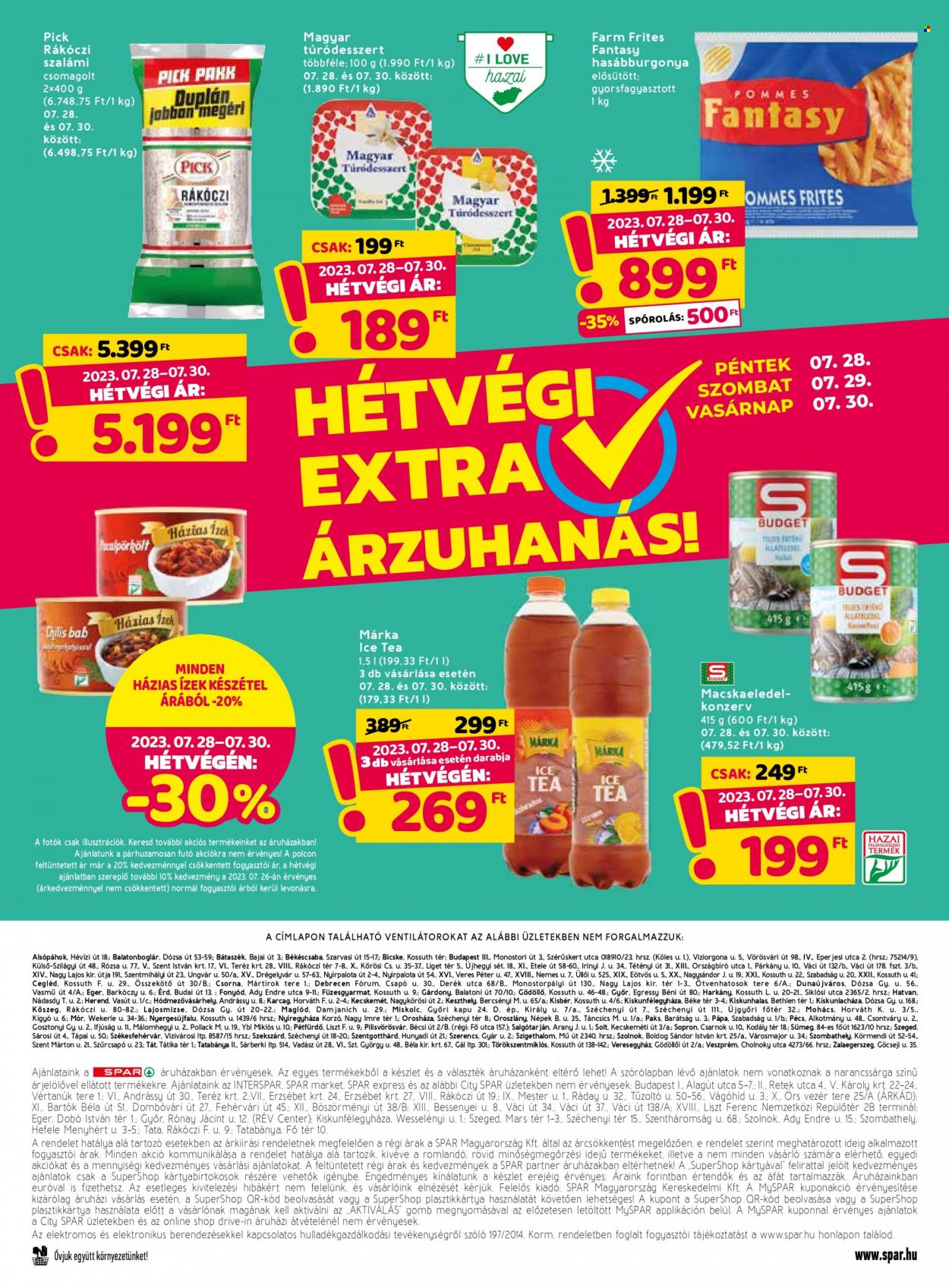 SPAR akciós újságok - 2023.07.27 - 2023.08.02. Oldal 32