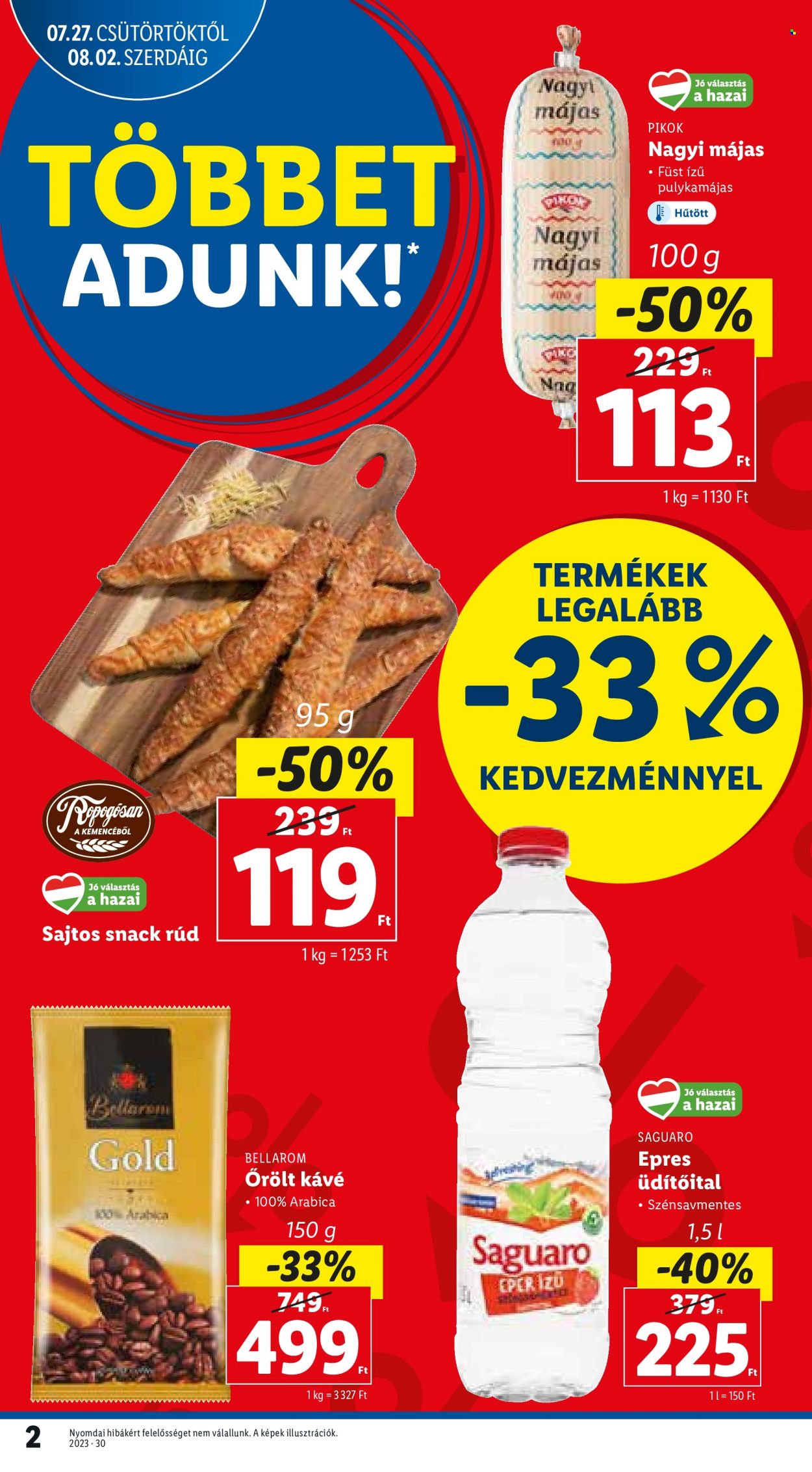 Lidl akciós újságok - 2023.07.27 - 2023.08.02. Oldal 2