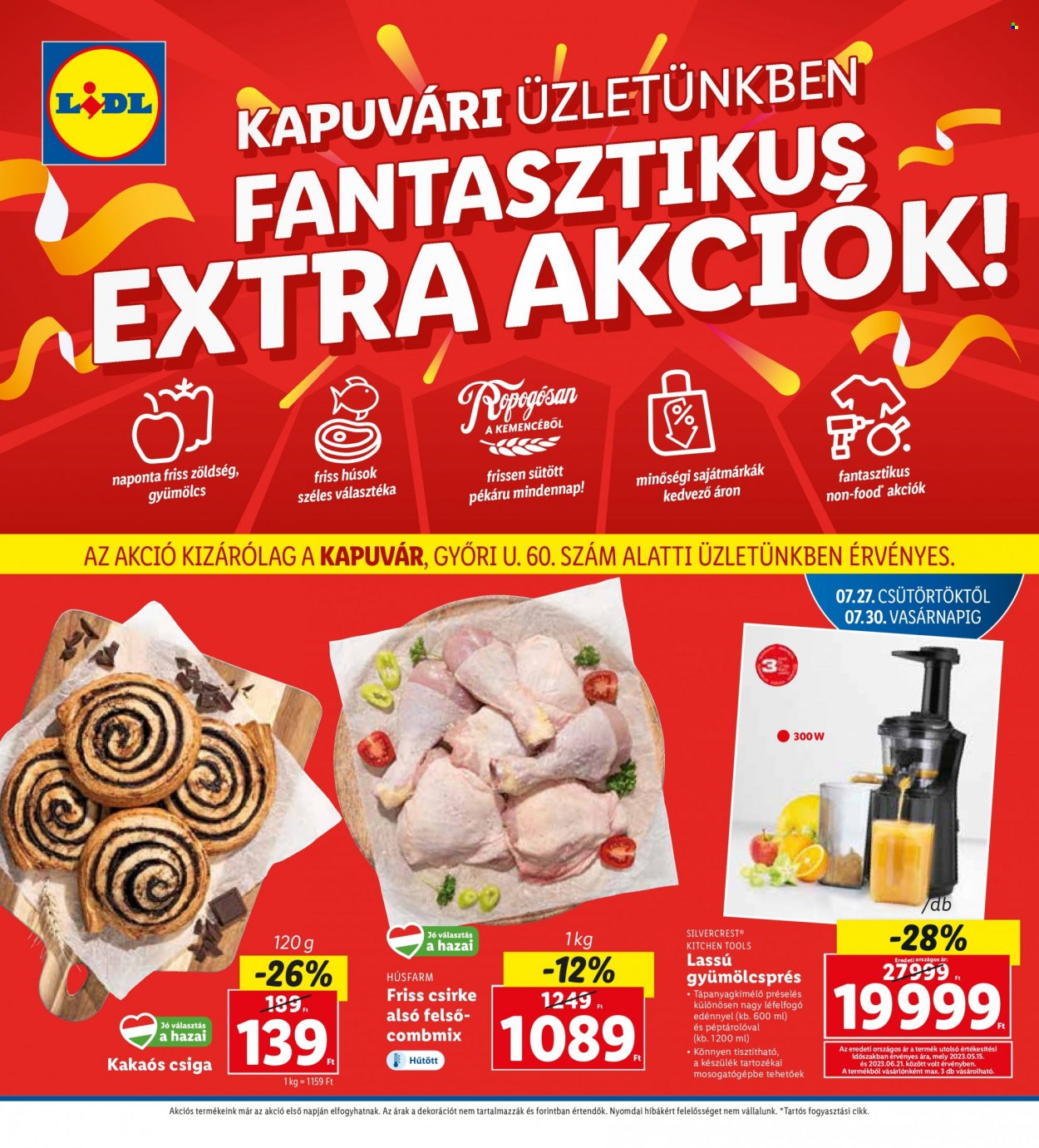 Lidl akciós újságok - 2023.07.27 - 2023.07.30. Oldal 1
