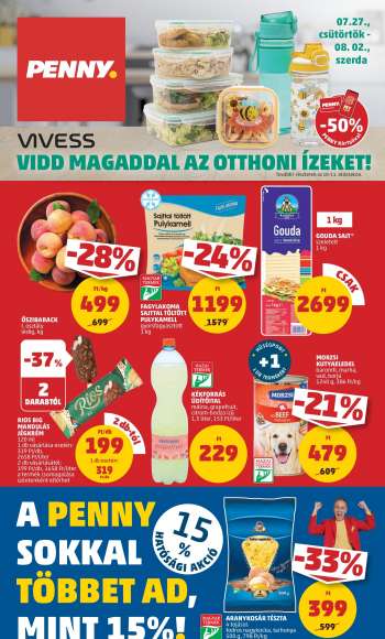 Újság Penny Market - 2023.07.27 - 2023.08.02.