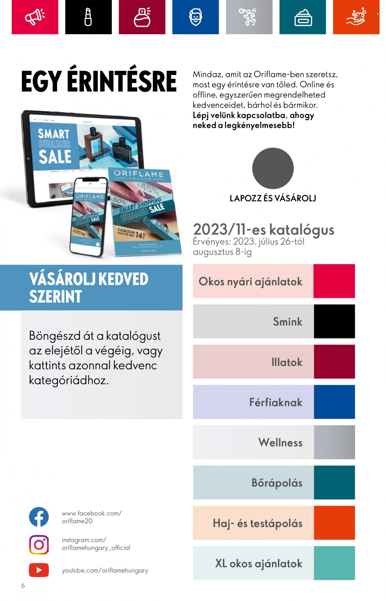 Oriflame akciós újságok - 2023.07.26 - 2023.08.08. Oldal 6
