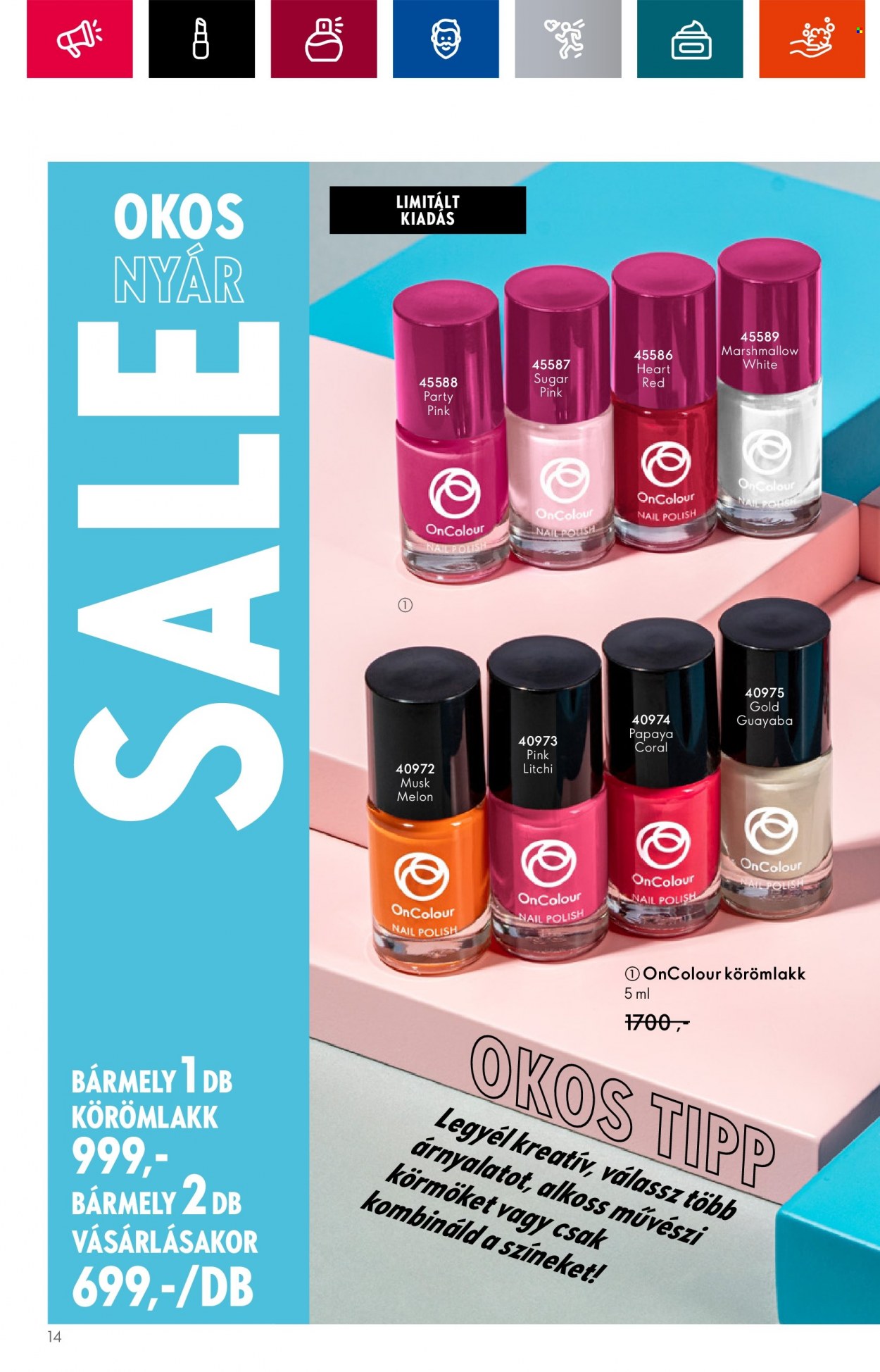Oriflame akciós újságok - 2023.07.26 - 2023.08.08. Oldal 14