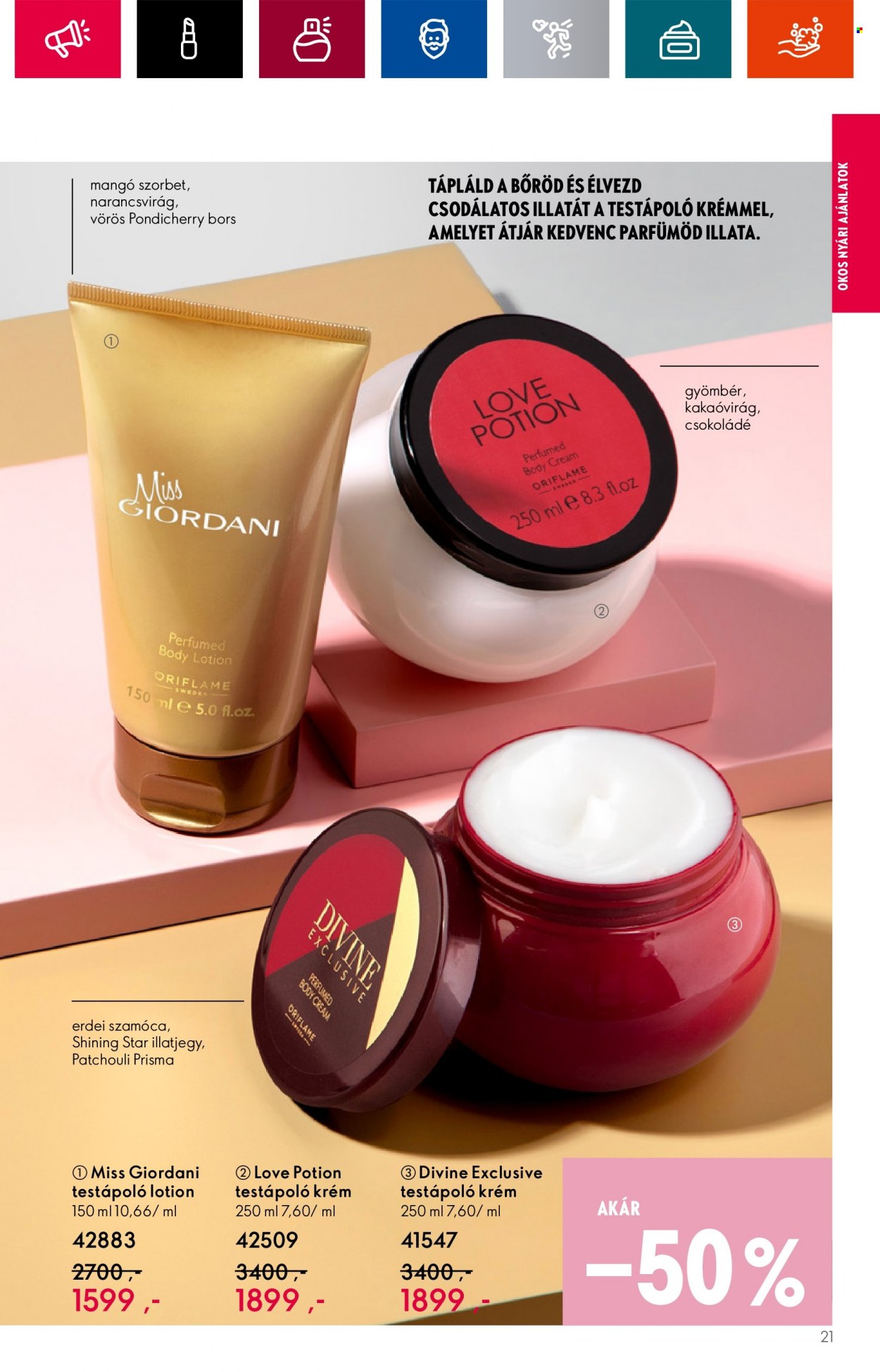 Oriflame akciós újságok - 2023.07.26 - 2023.08.08. Oldal 21