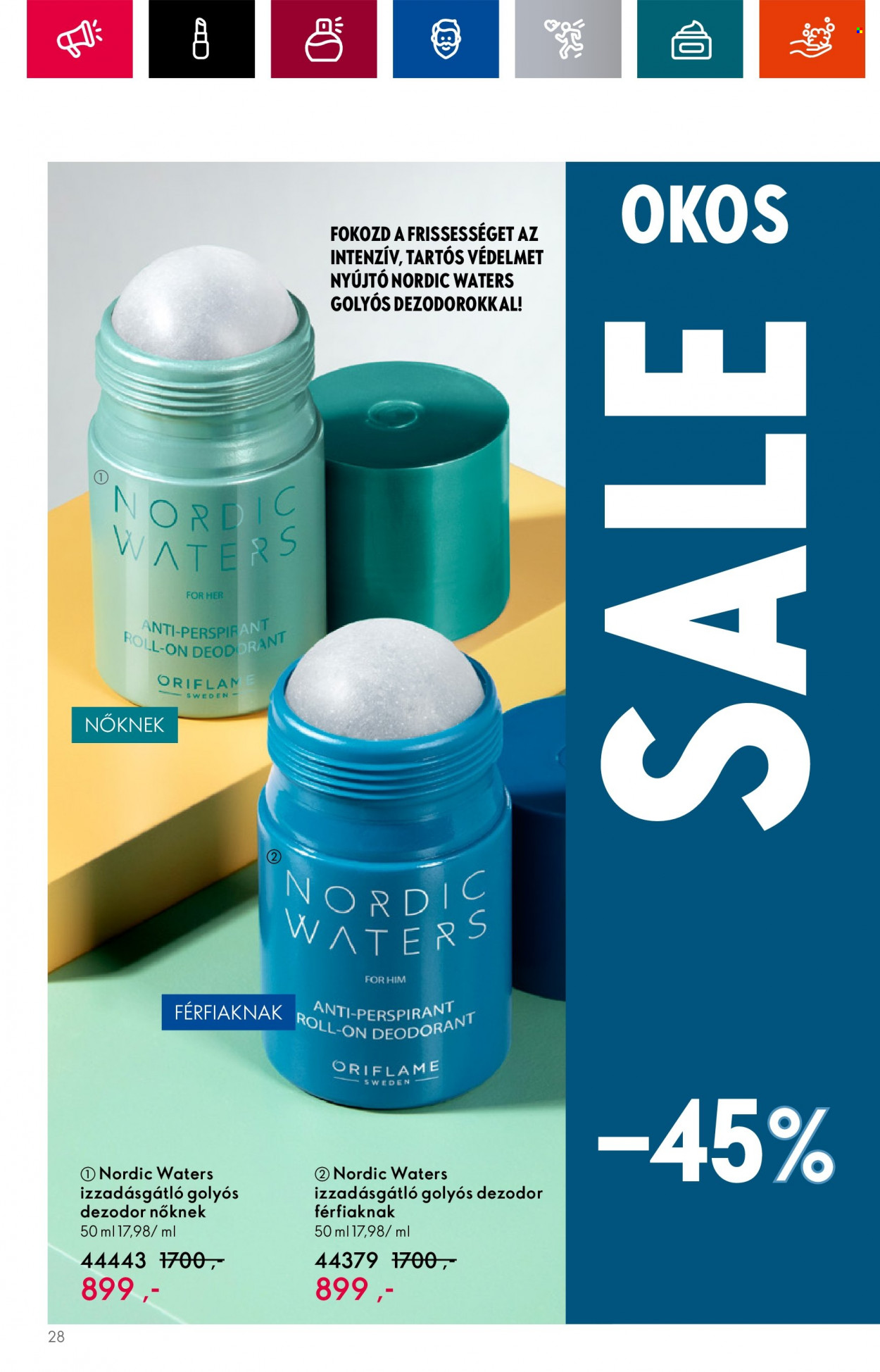 Oriflame akciós újságok - 2023.07.26 - 2023.08.08. Oldal 28