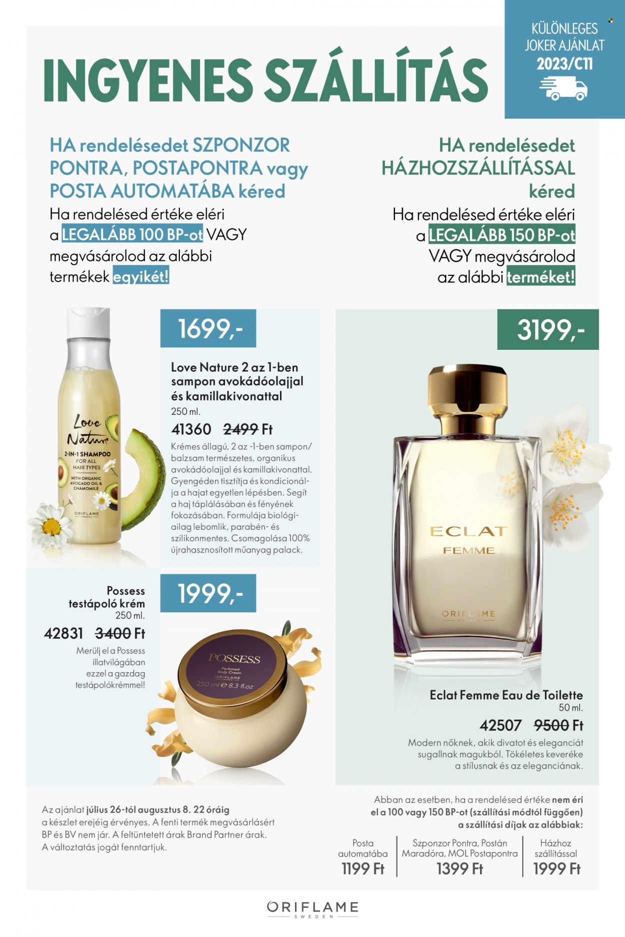 Oriflame akciós újságok - 2023.07.26 - 2023.08.08. Oldal 1