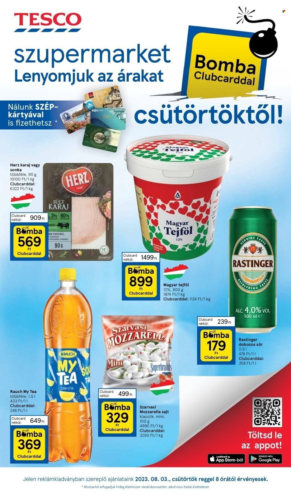 TESCO akciós újságok - 2023.08.03 - 2023.08.09. Oldal 1
