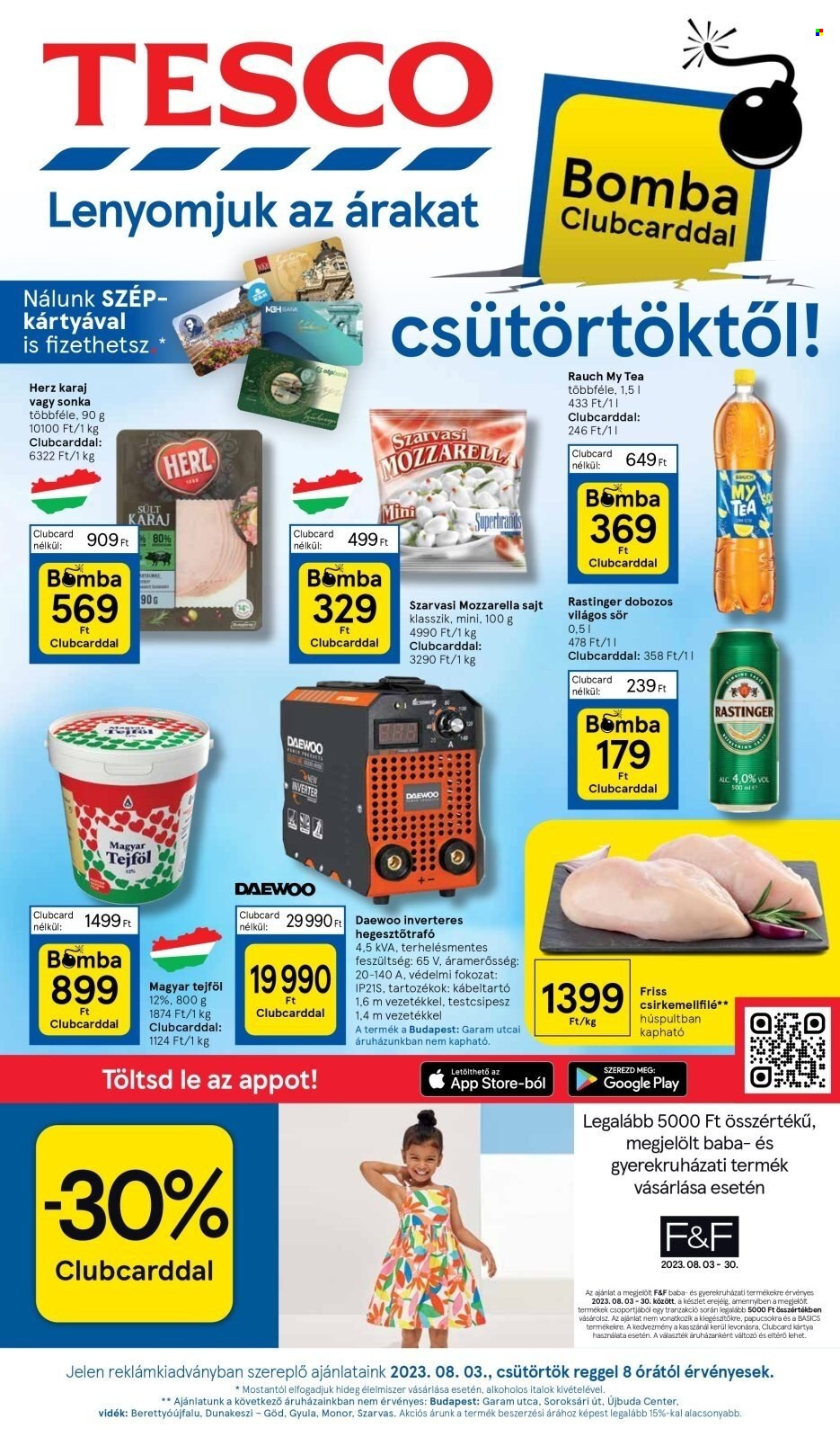 TESCO akciós újságok - 2023.08.03 - 2023.08.09. Oldal 1