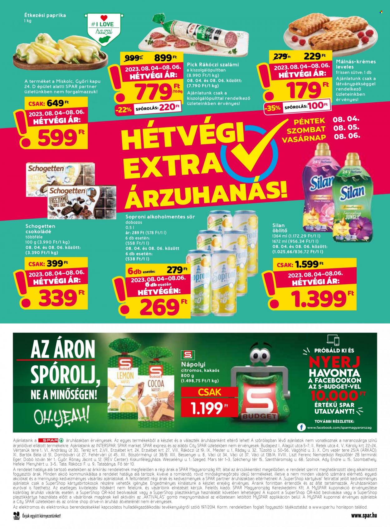SPAR akciós újságok - 2023.08.03 - 2023.08.09. Oldal 26