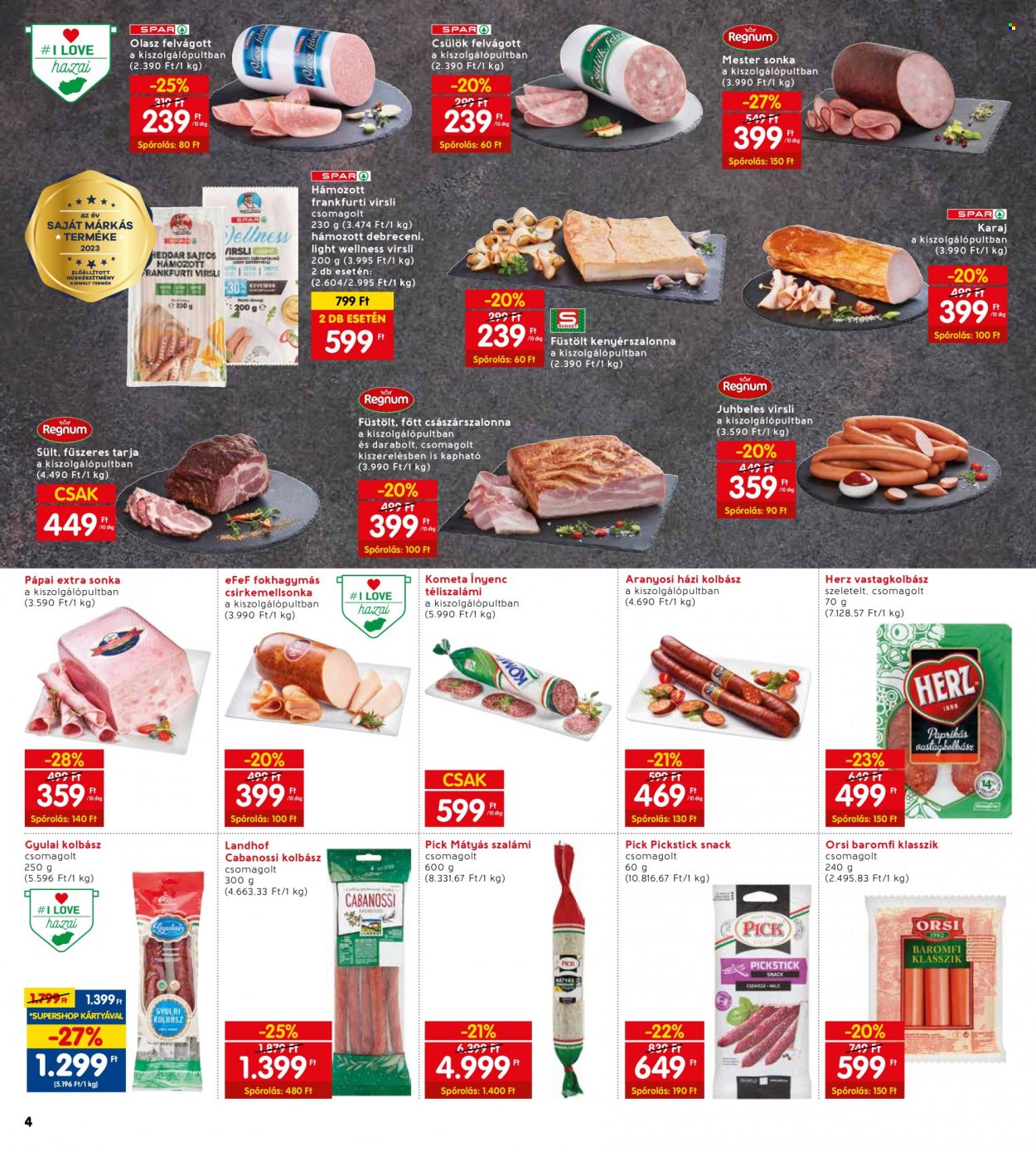 INTERSPAR akciós újságok - 2023.08.03 - 2023.08.09. Oldal 6