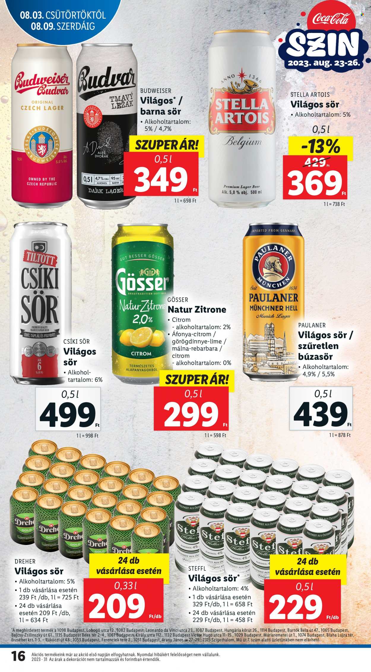 Lidl akciós újságok - 2023.08.03 - 2023.08.09. Oldal 16
