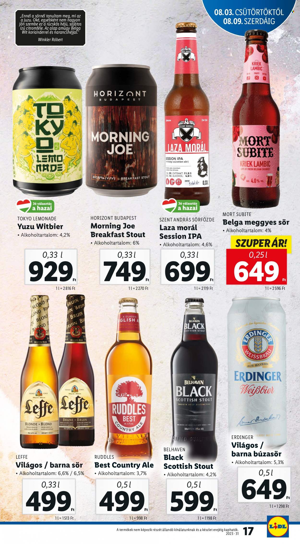 Lidl akciós újságok - 2023.08.03 - 2023.08.09. Oldal 17