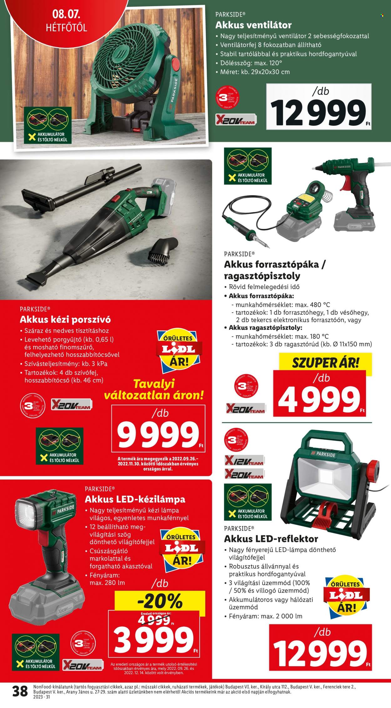 Lidl akciós újságok - 2023.08.03 - 2023.08.09. Oldal 38