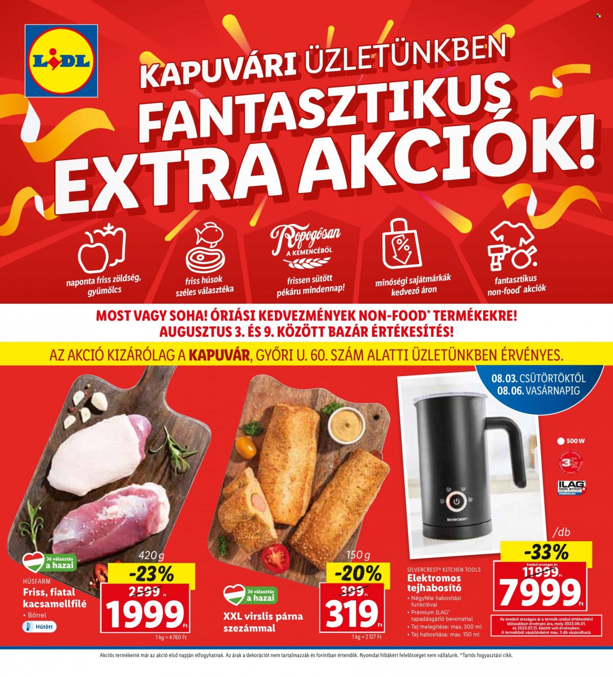 Lidl akciós újságok - 2023.08.03 - 2023.08.06. Oldal 1