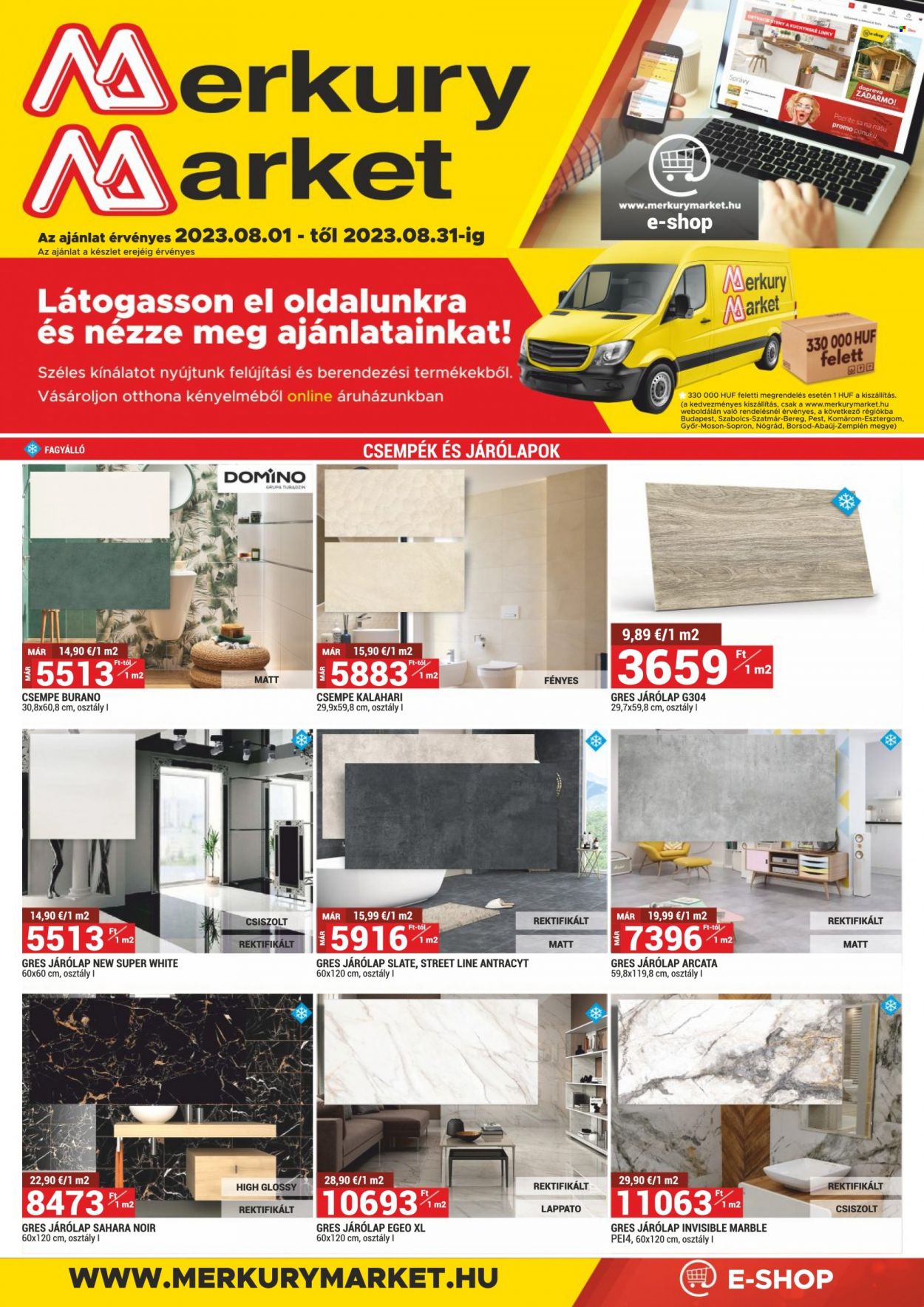 Merkury Market akciós újságok - 2023.08.01 - 2023.08.31. Oldal 1