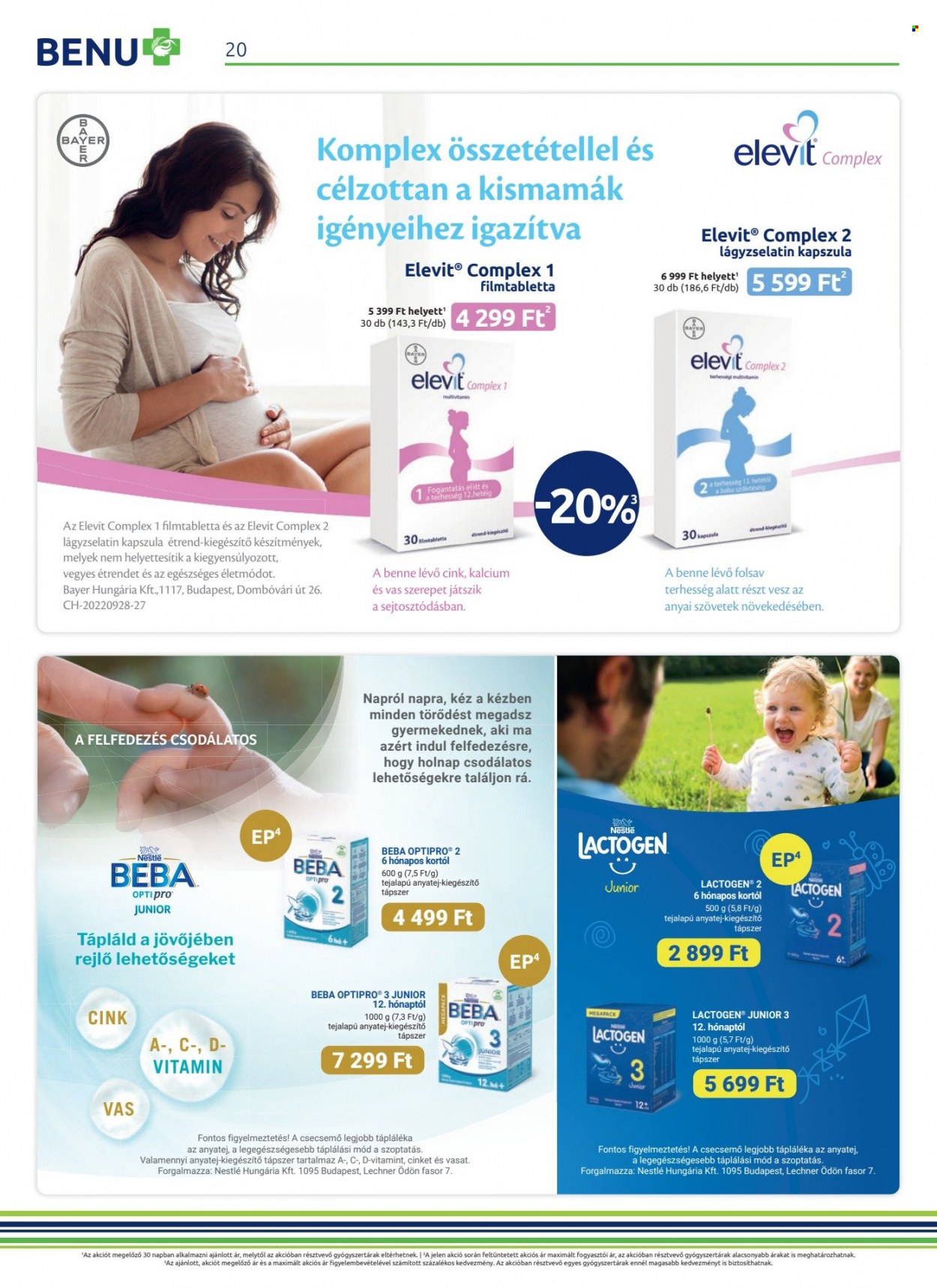 BENU Gyógyszertár akciós újságok - 2023.08.01 - 2023.08.31. Oldal 20