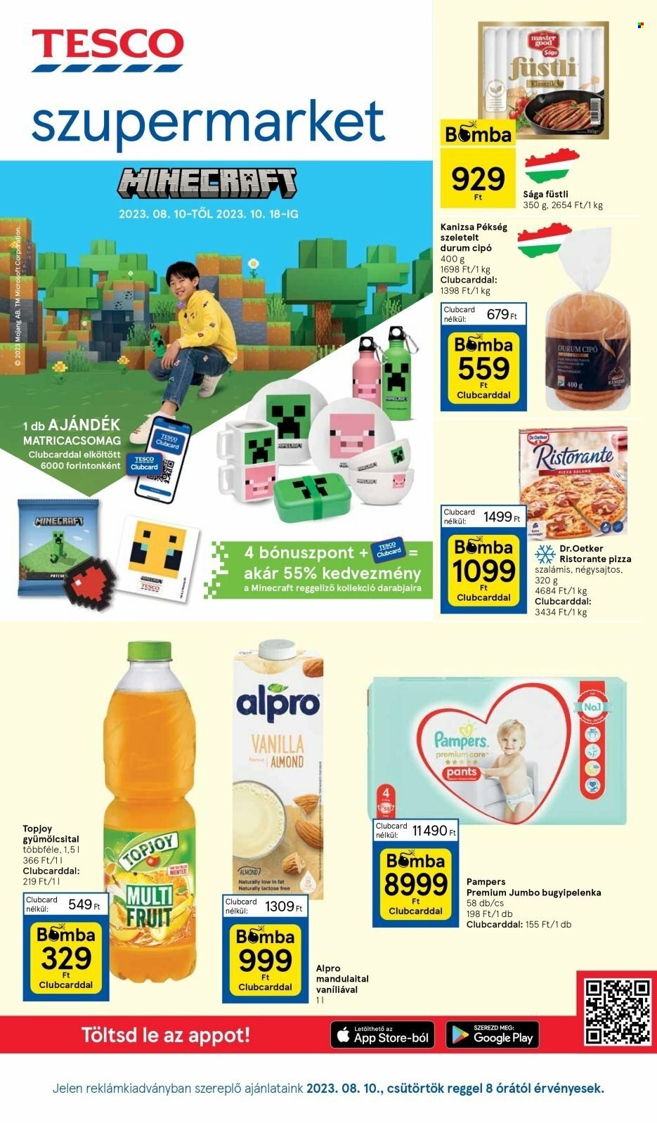 TESCO akciós újságok - 2023.08.10 - 2023.08.16. Oldal 1