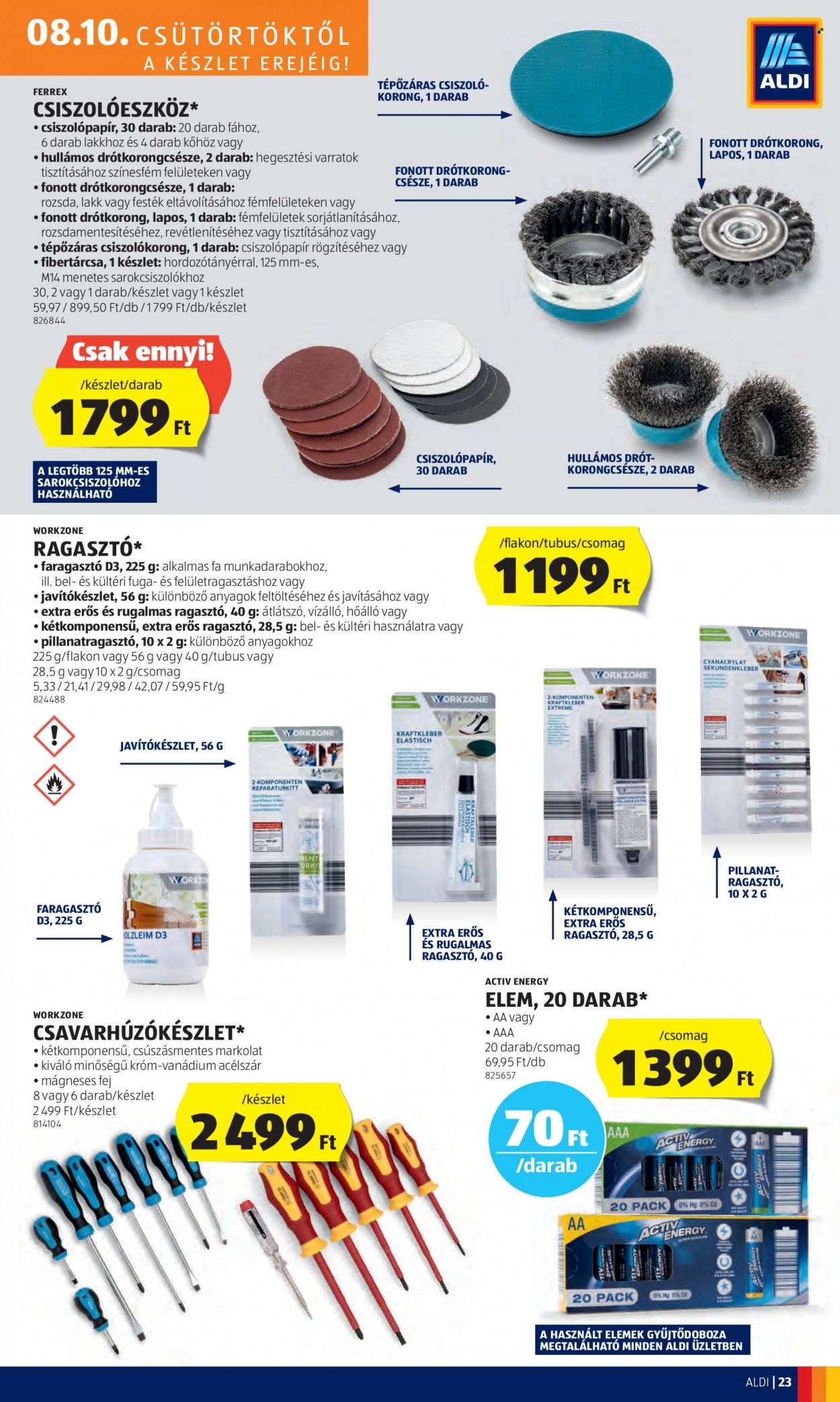 Aldi akciós újságok - 2023.08.10 - 2023.08.16. Oldal 25