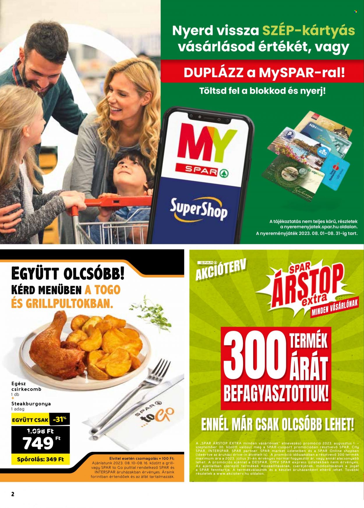 SPAR akciós újságok - 2023.08.10 - 2023.08.16. Oldal 2
