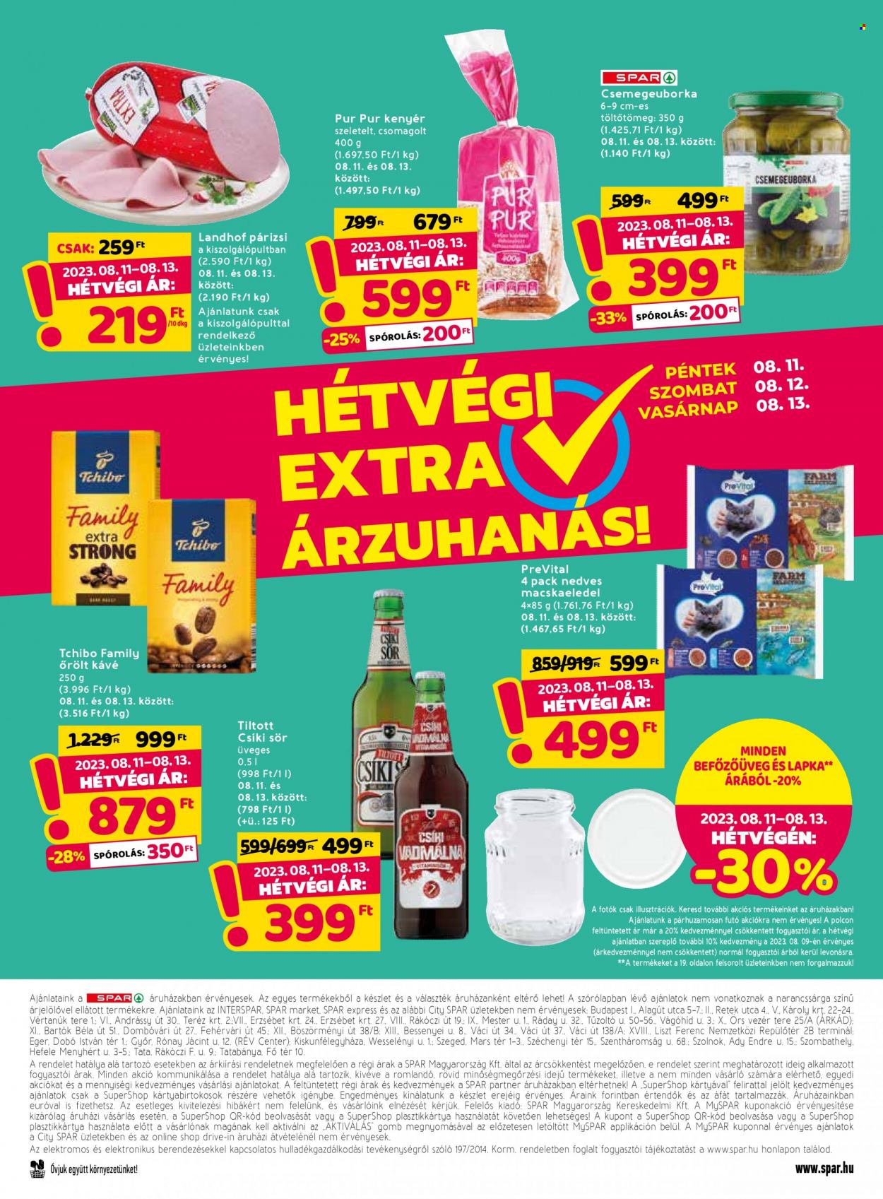 SPAR akciós újságok - 2023.08.10 - 2023.08.16. Oldal 28