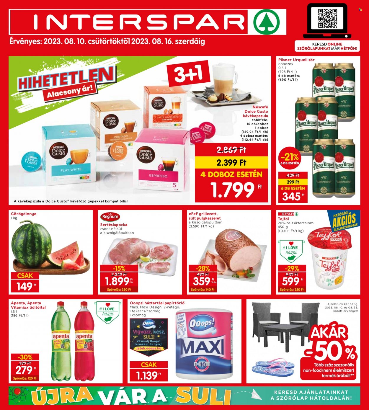 INTERSPAR akciós újságok - 2023.08.10 - 2023.08.16. Oldal 1