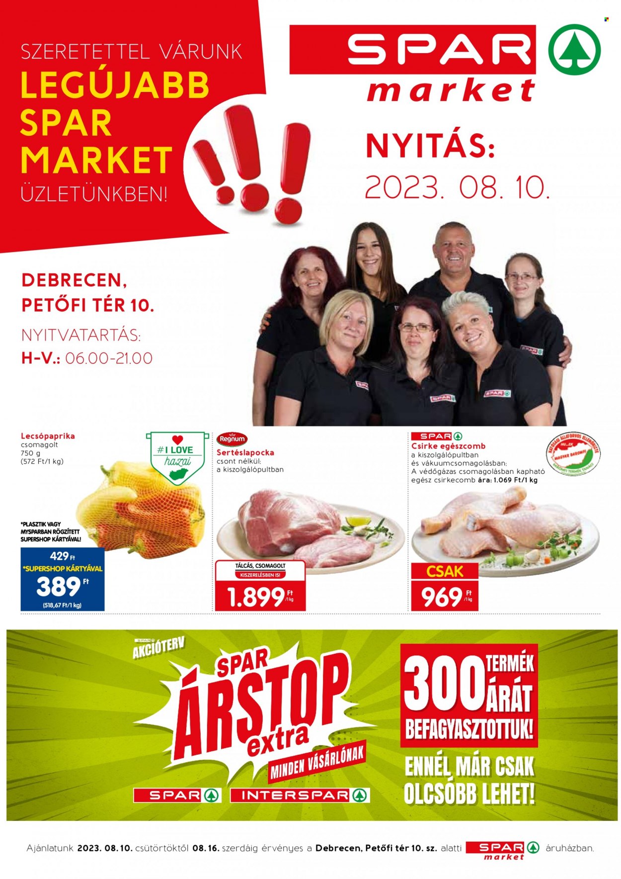 SPAR market akciós újságok - 2023.08.10 - 2023.08.16. Oldal 1