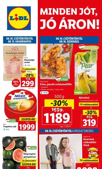 Újság Lidl - 2023.08.10 - 2023.08.16.