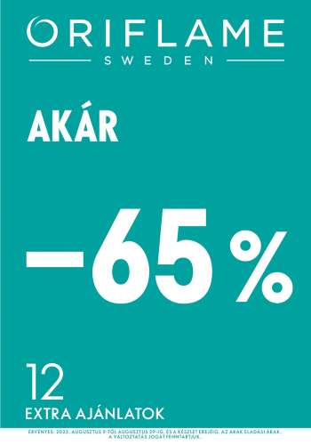 Újság Oriflame - 2023.08.09 - 2023.08.29.