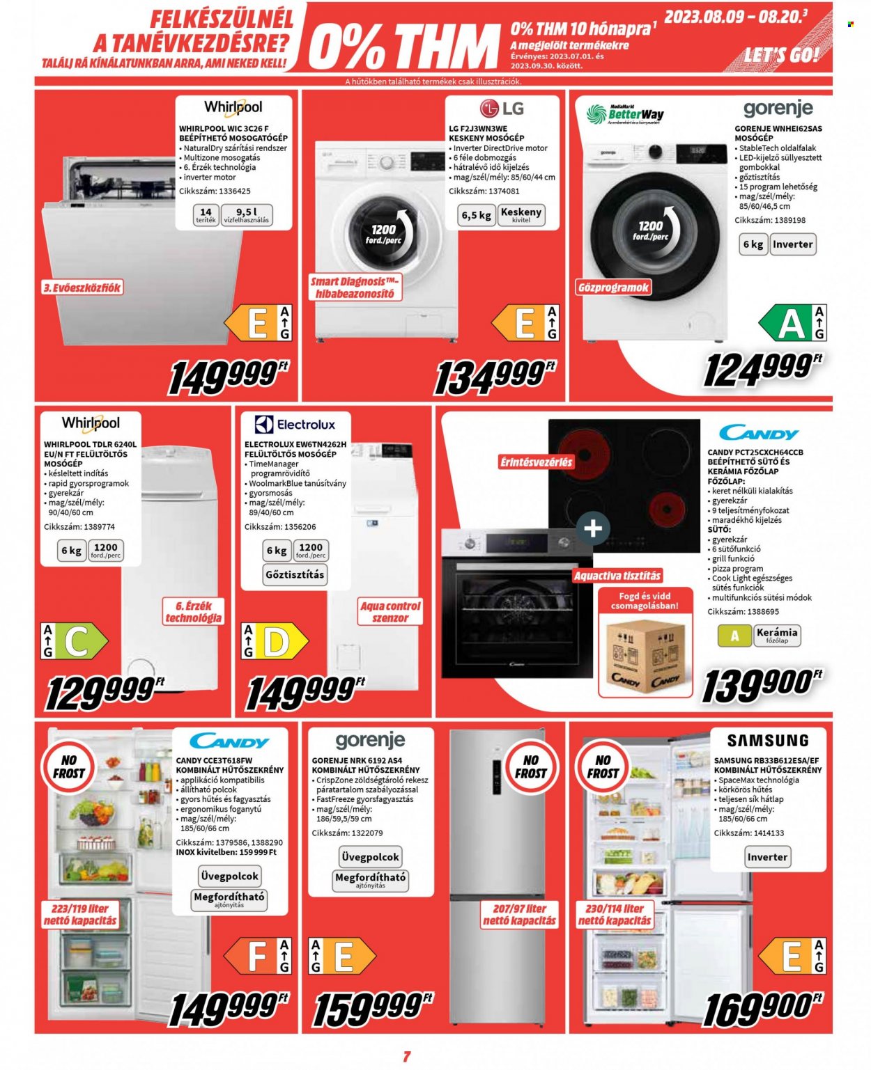 MediaMarkt akciós újságok - 2023.08.09 - 2023.08.20. Oldal 7
