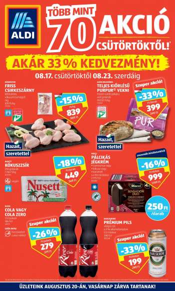 Újság Aldi - 2023.08.17 - 2023.08.23.