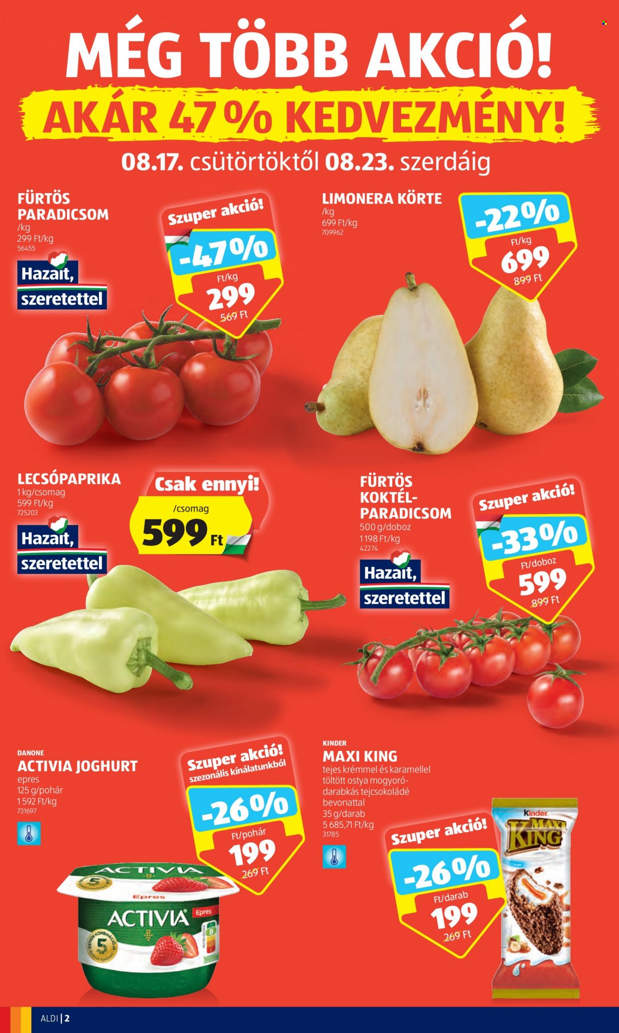 Aldi akciós újságok - 2023.08.17 - 2023.08.23. Oldal 2