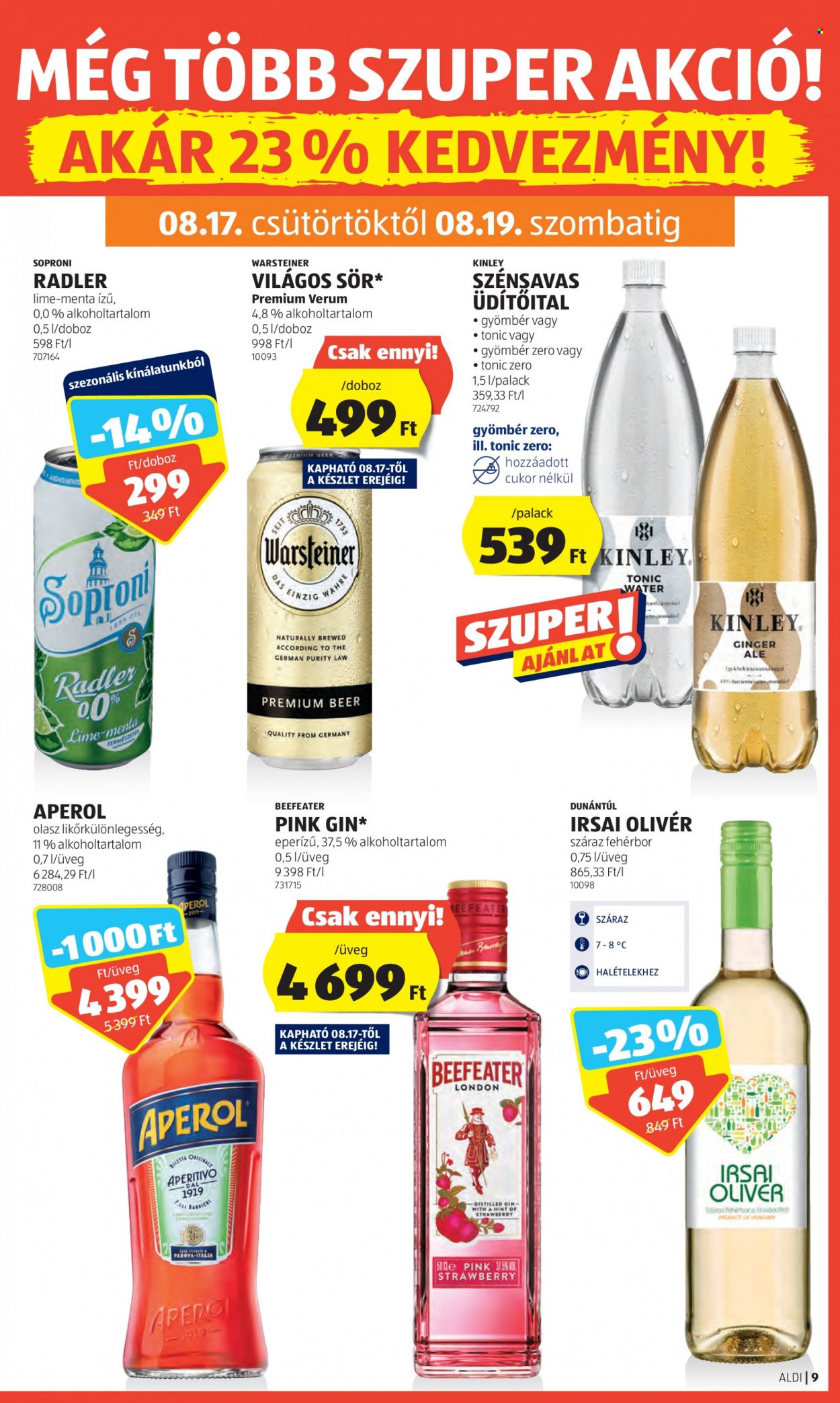 Aldi akciós újságok - 2023.08.17 - 2023.08.23. Oldal 11