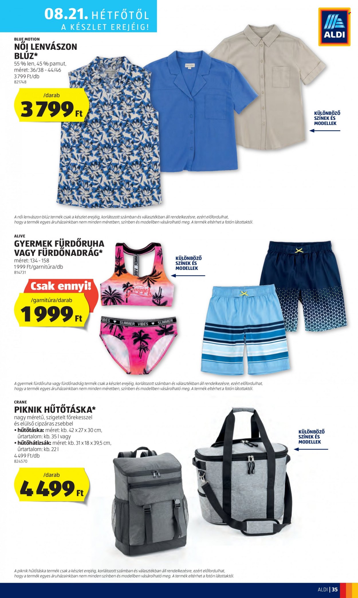 Aldi akciós újságok - 2023.08.17 - 2023.08.23. Oldal 39