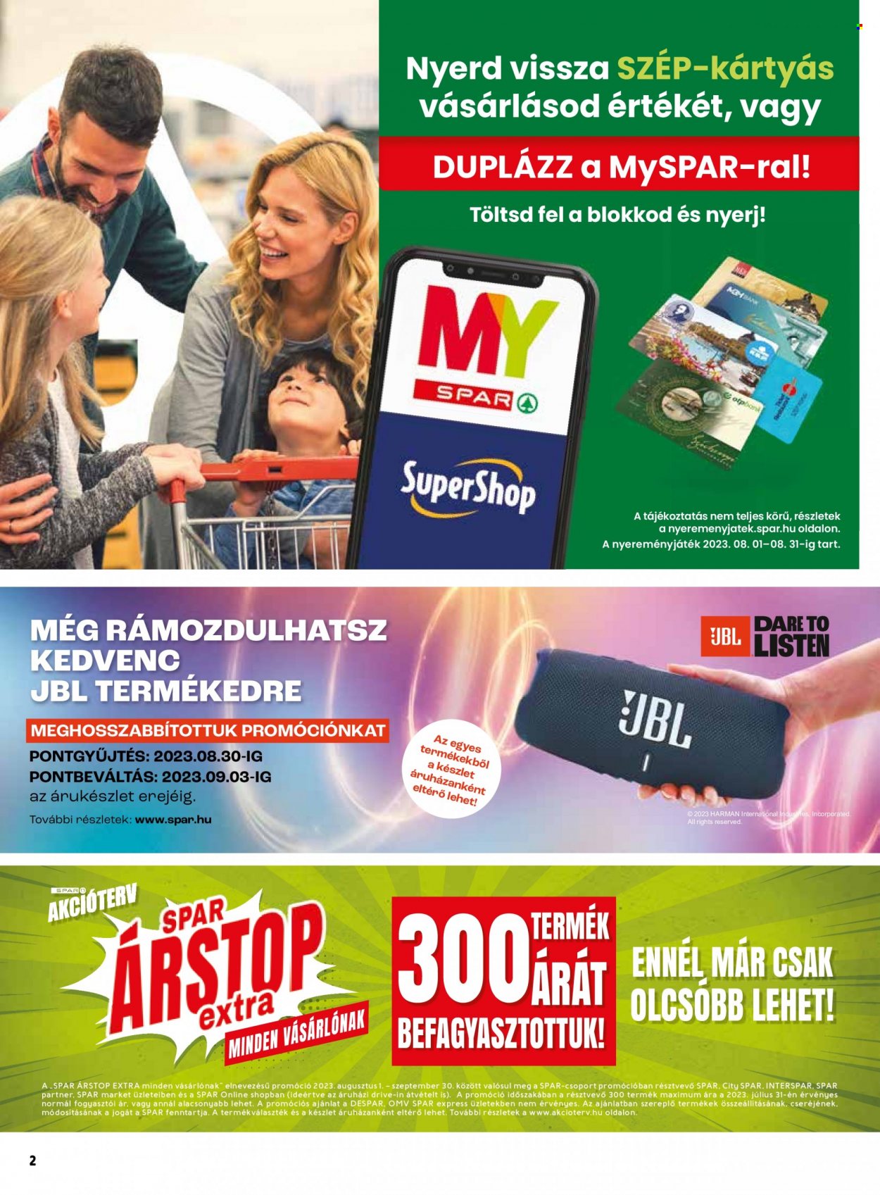 SPAR akciós újságok - 2023.08.17 - 2023.08.23. Oldal 2