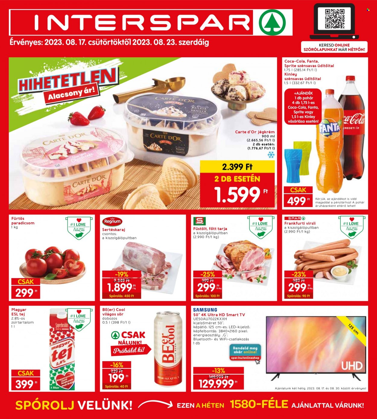 INTERSPAR akciós újságok - 2023.08.17 - 2023.08.23. Oldal 1