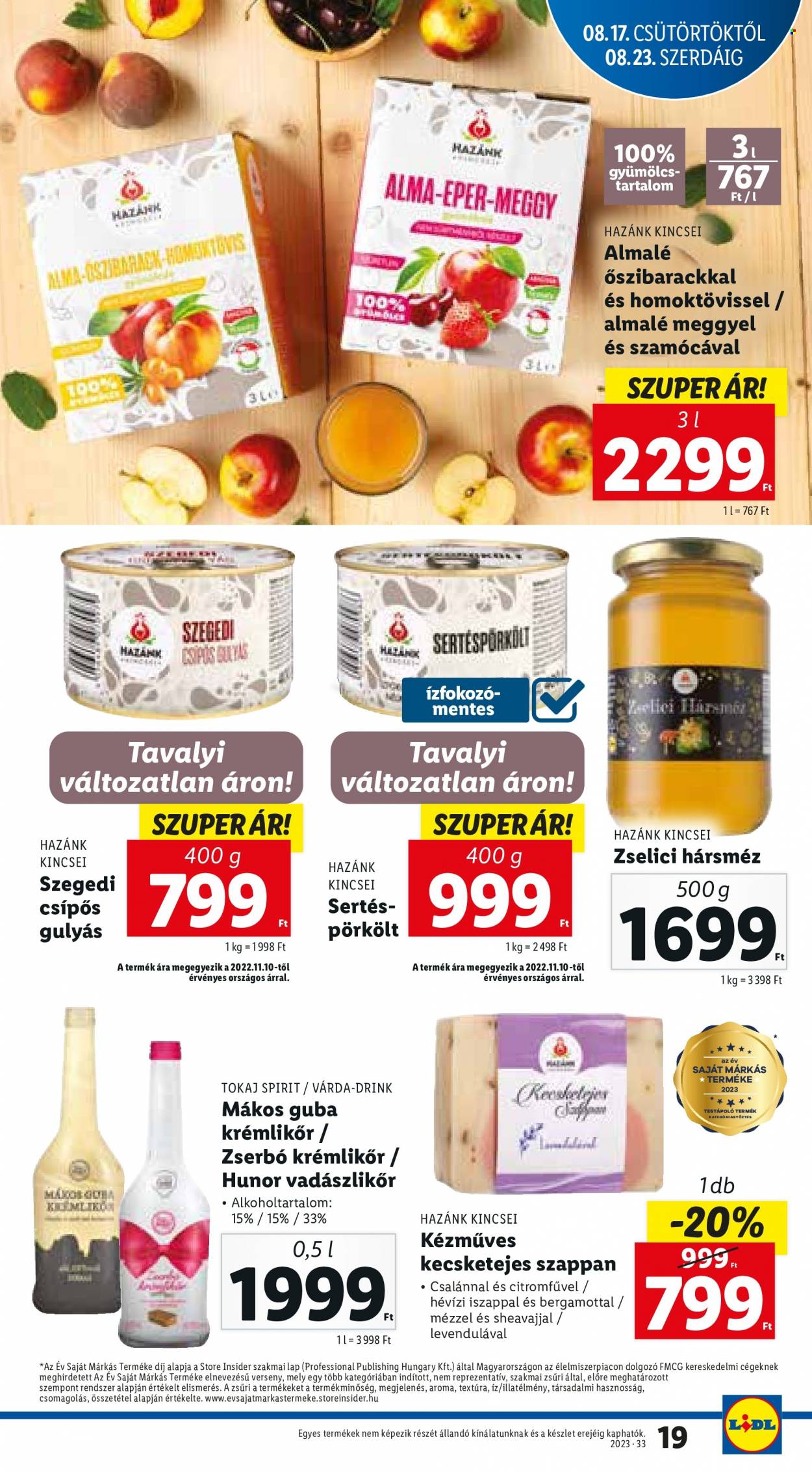 Lidl akciós újságok - 2023.08.17 - 2023.08.23. Oldal 19