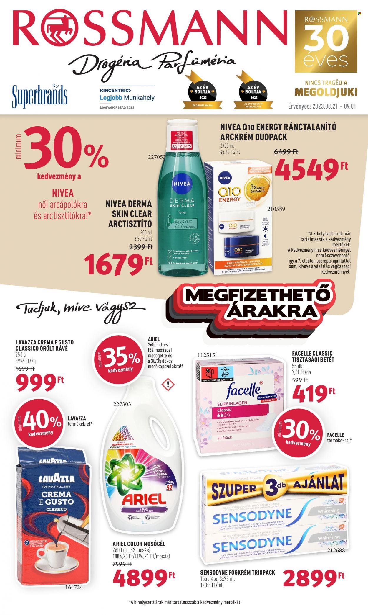Rossmann akciós újságok - 2023.08.21 - 2023.09.01. Oldal 1