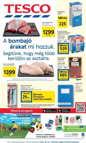 Újság TESCO - 2023.08.24 - 2023.08.30.