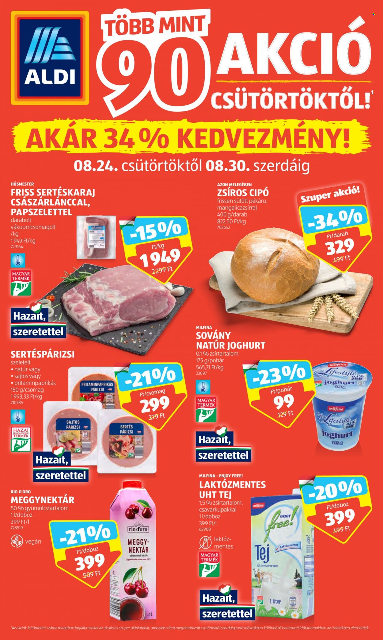 Aldi akciós újságok - 2023.08.24 - 2023.08.30. Oldal 1
