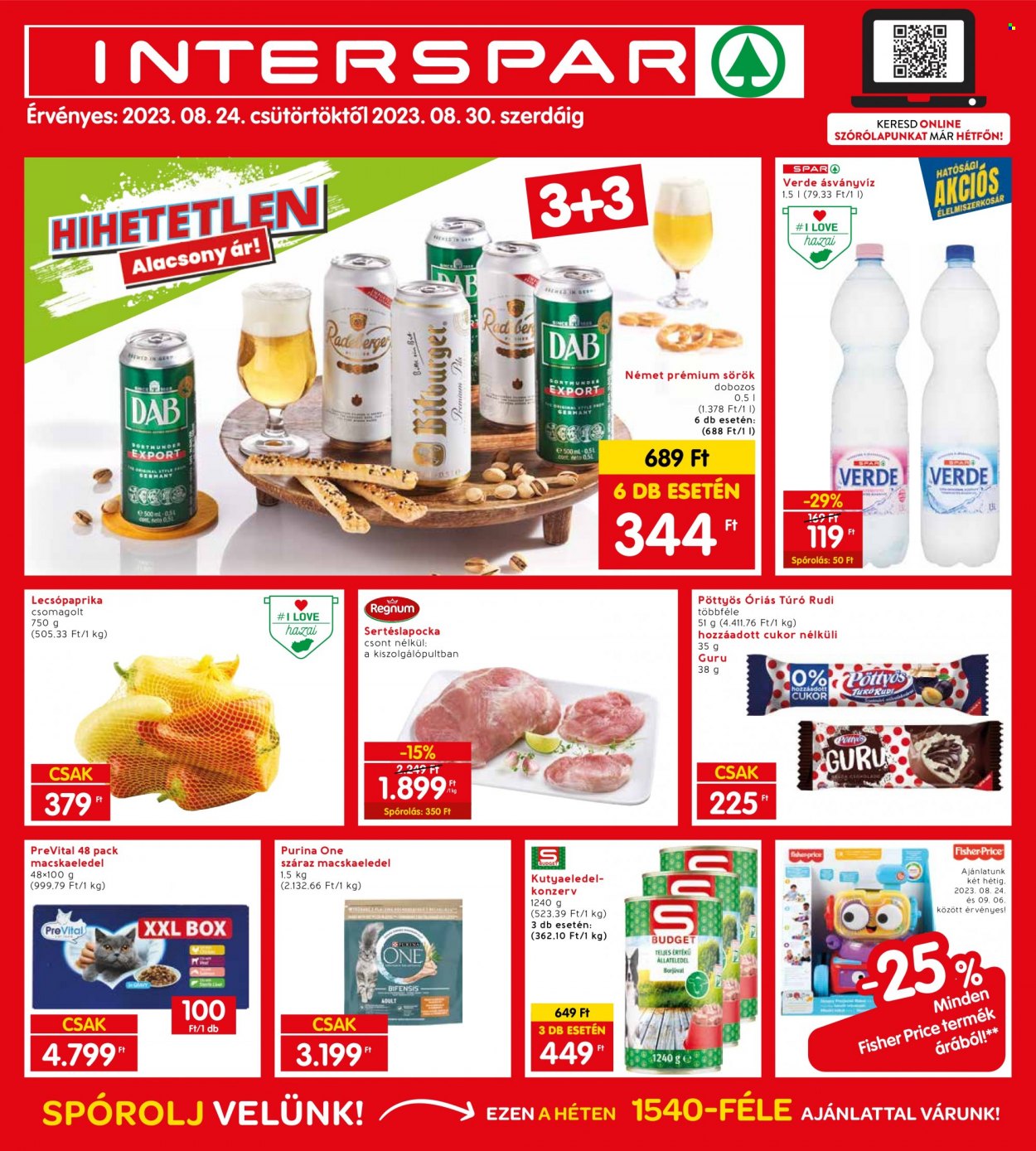 INTERSPAR akciós újságok - 2023.08.24 - 2023.08.30. Oldal 1