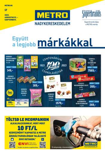 Újság Metro - 2023.08.23 - 2023.09.05.