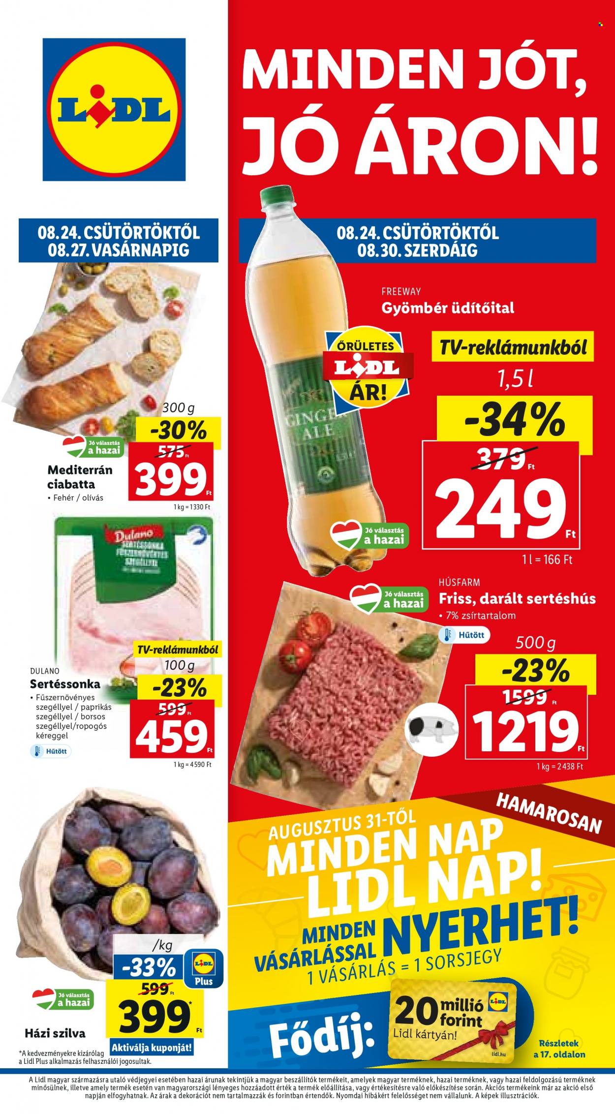 Lidl akciós újságok - 2023.08.24 - 2023.08.30. Oldal 1