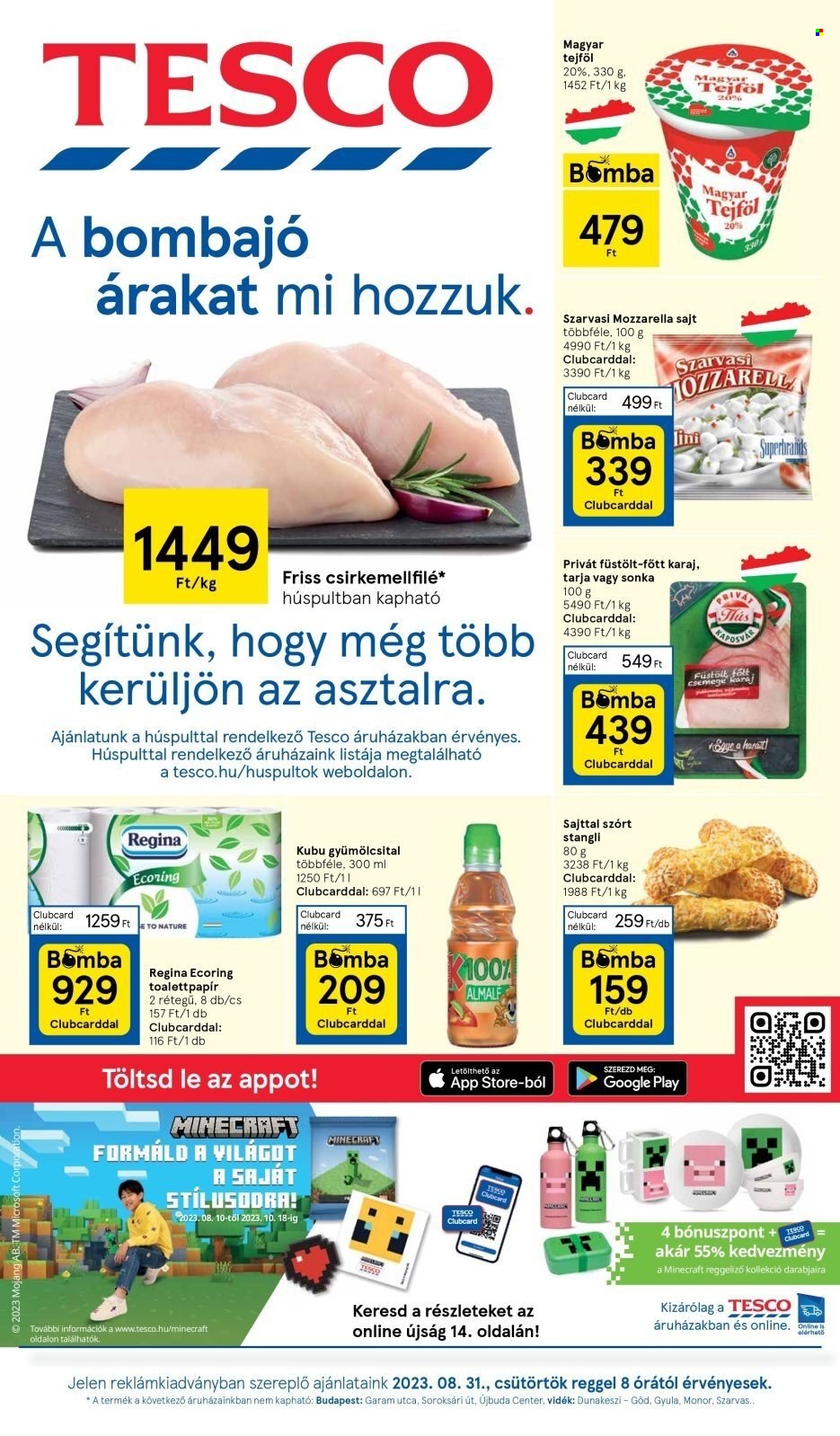 TESCO akciós újságok - 2023.08.31 - 2023.09.05. Oldal 1